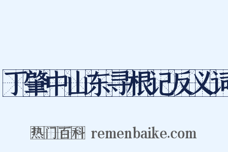 丁肇中山东寻根记反义词是什么意思的图片